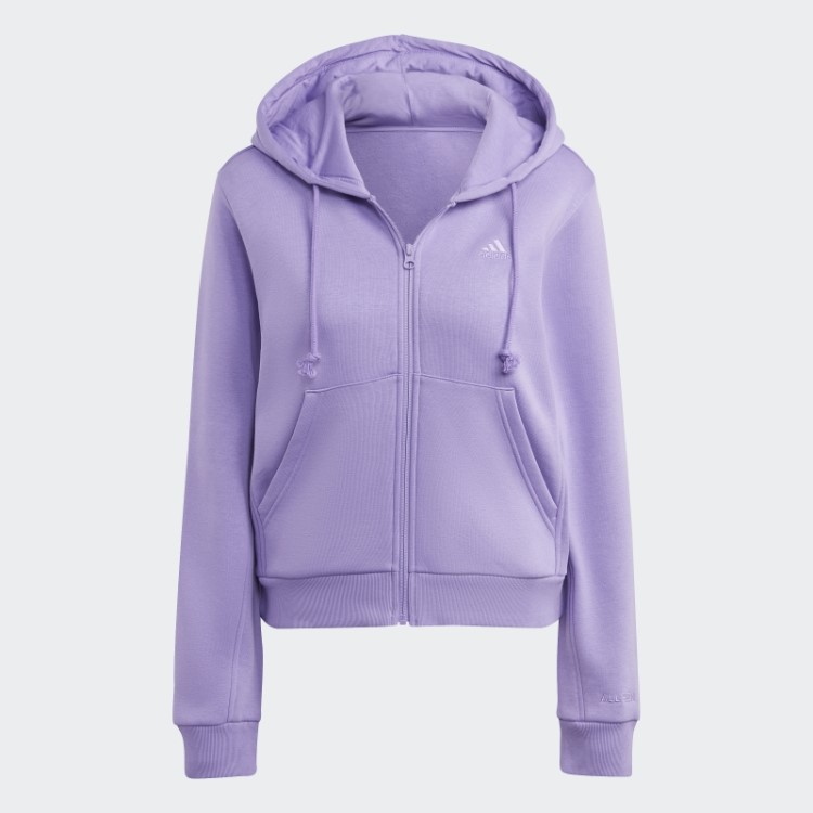 Moletom Com Capuz E Zíper Completo Violeta All Szn Adidas