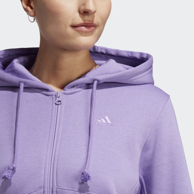 Moletom Com Capuz E Zíper Completo Violeta All Szn Adidas
