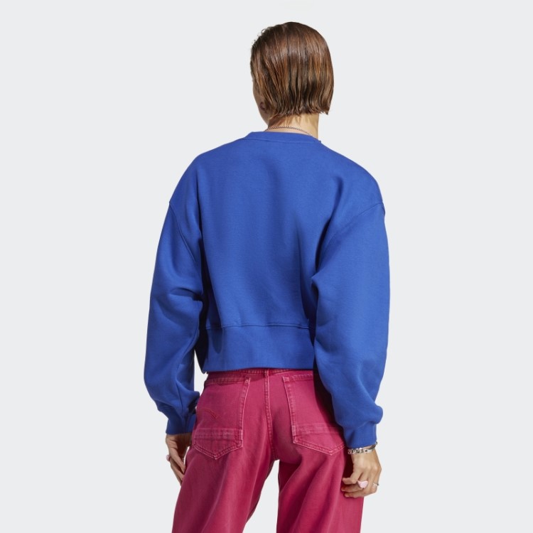 Moletom Azul Adicolor Essentials Crew Adidas
