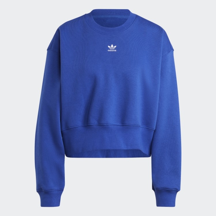 Moletom Azul Adicolor Essentials Crew Adidas