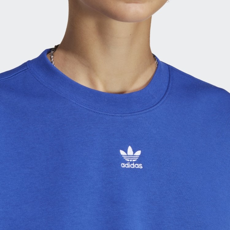 Moletom Azul Adicolor Essentials Crew Adidas