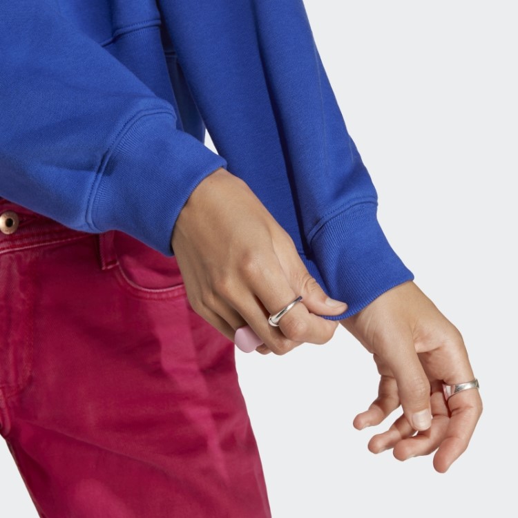 Moletom Azul Adicolor Essentials Crew Adidas