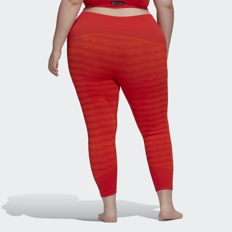 Leggings Adidas Marimekko Aeroknit 7/8 (tamanho Grande) Laranja