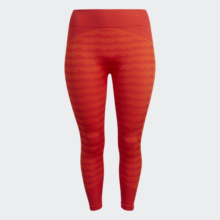 Leggings Adidas Marimekko Aeroknit 7/8 (tamanho Grande) Laranja