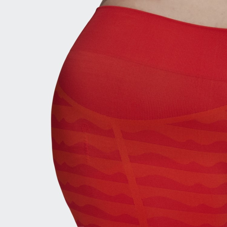 Leggings Adidas Marimekko Aeroknit 7/8 (tamanho Grande) Laranja