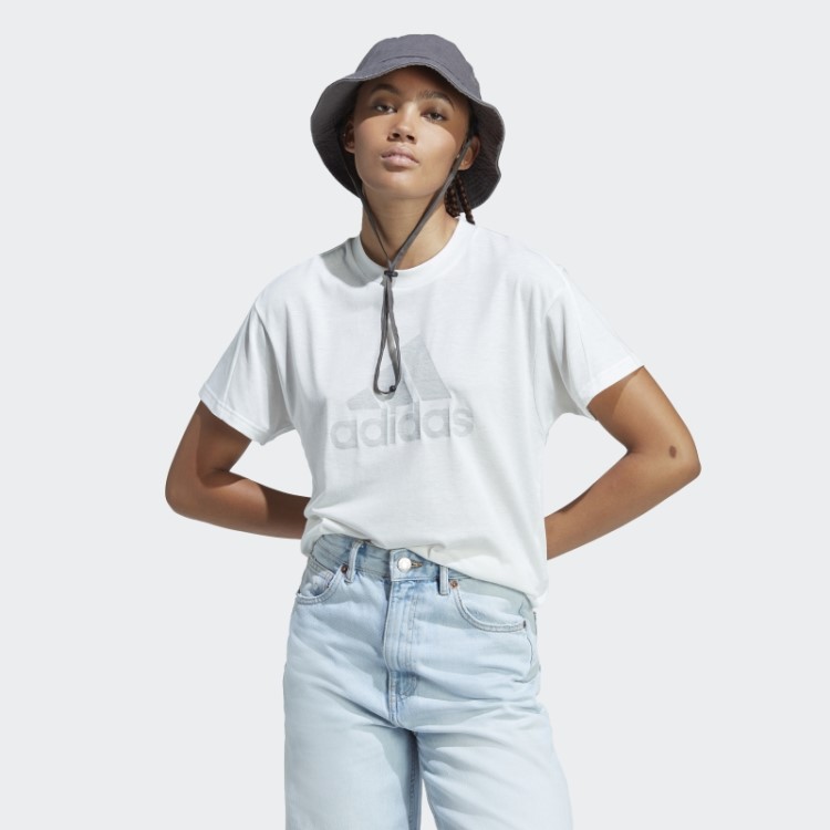 Camiseta Branca Melange Adidas Future Icons Winners 3.0