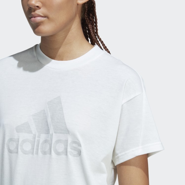Camiseta Branca Melange Fashion Adidas Future Icons Winners 3.0