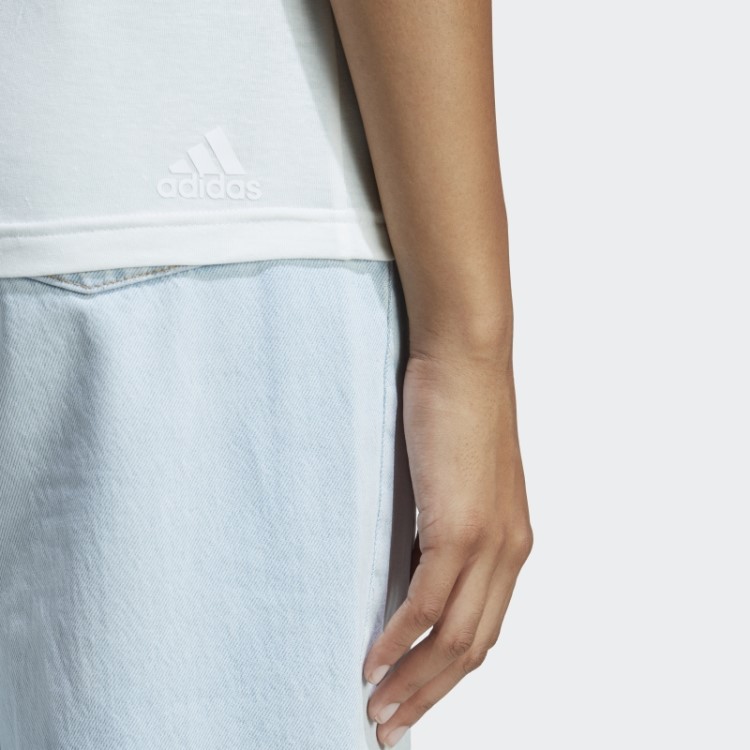 Camiseta Branca Melange Fashion Adidas Future Icons Winners 3.0