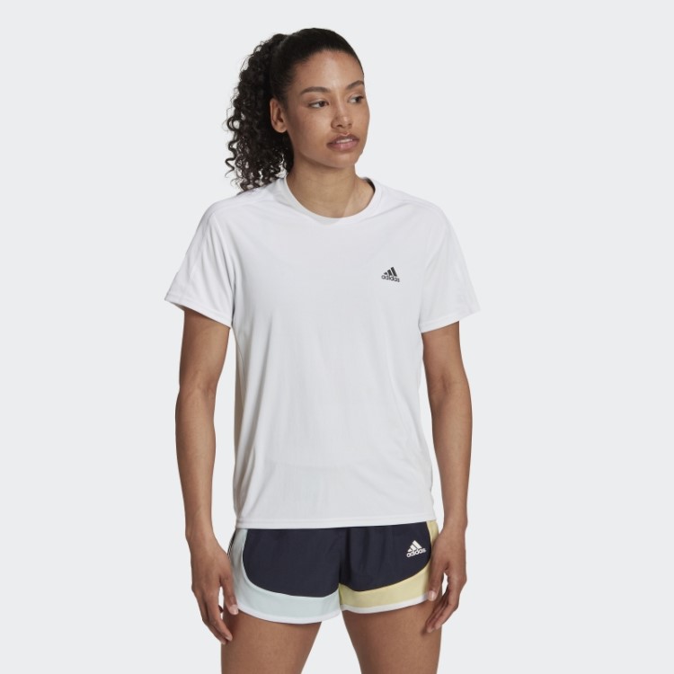 Camiseta Branca Adidas Run It Running