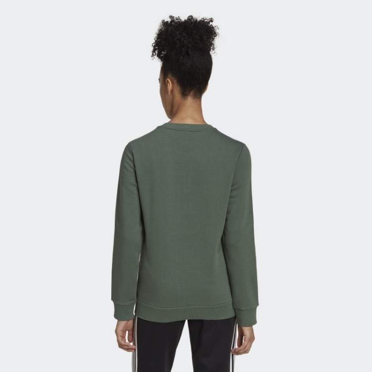 Moletom De Lã Com As Três Listras Adidas Essentials Green Oxid