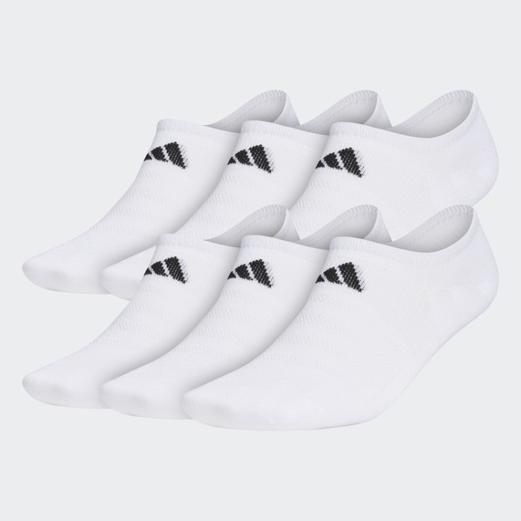 Meia Adidas Branco Superlite Super-no-show 6 Pares