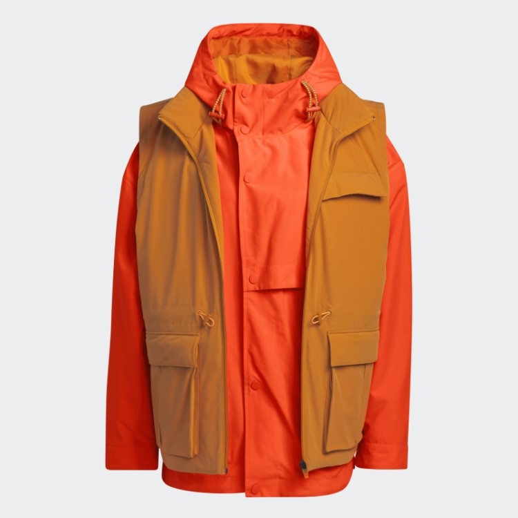 Jaqueta Adidas 2fer (todos Os Gêneros) Laranja
