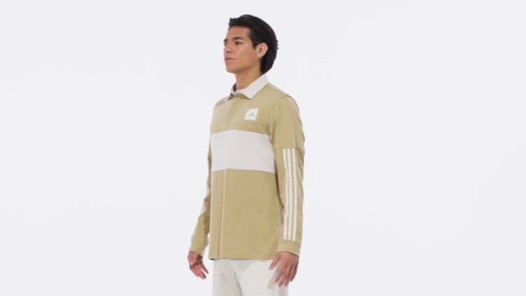 Camisa Pólo De Golfe De Manga Longa Adidas Hemp Adicross
