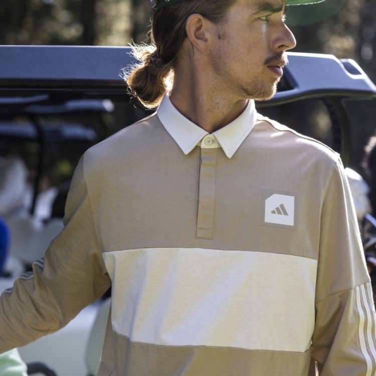Camisa Pólo De Golfe De Manga Longa Adidas Hemp Adicross