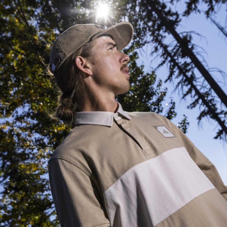 Camisa Pólo De Golfe De Manga Longa Adidas Hemp Adicross