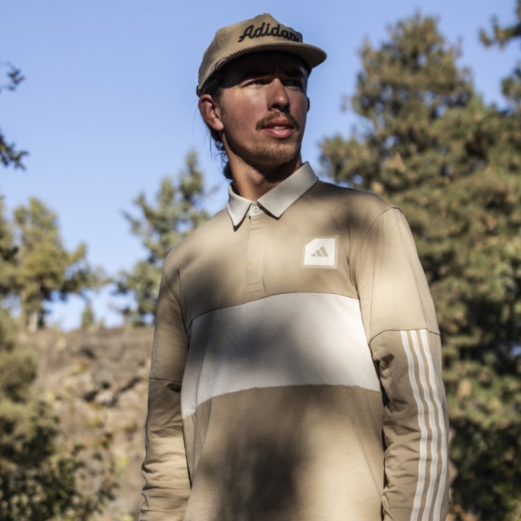 Camisa Pólo De Golfe De Manga Longa Adidas Hemp Adicross