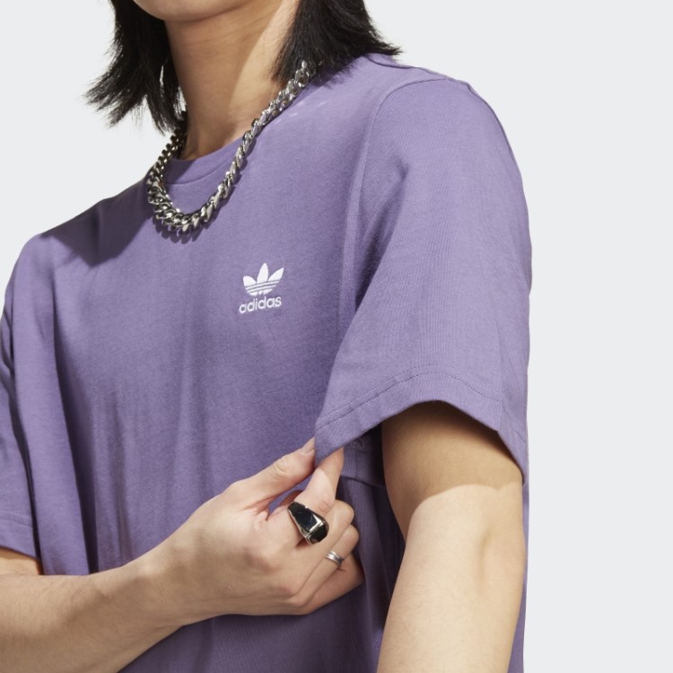 Camiseta Adidas Trefoil Essentials Tech Roxa