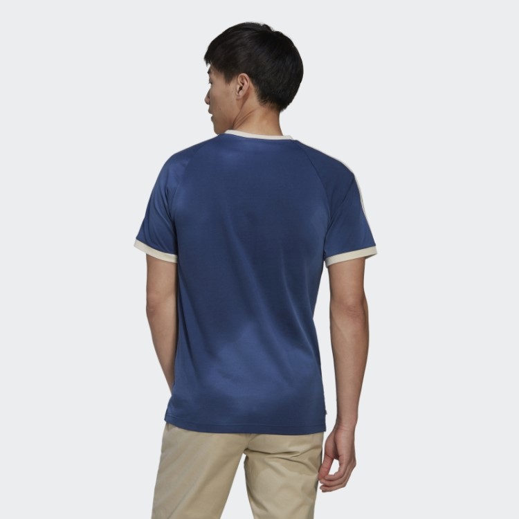 Camiseta Azul Marinho Com As Três Listras Suave Ride Club Adidas