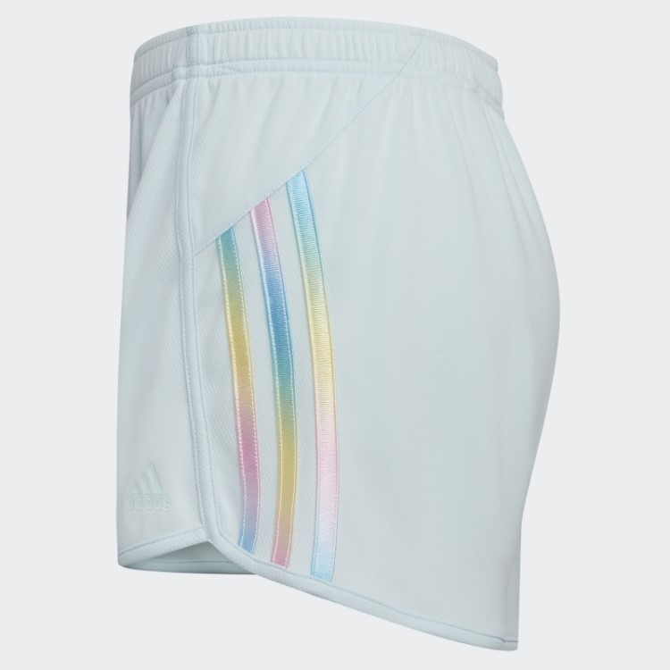 Shorts De Malha Listrada Azul Gradiente (tamanho Estendido) Adidas