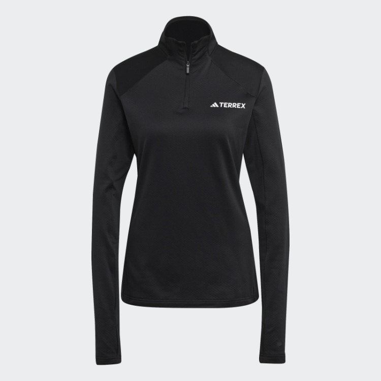 Moletom De Lã Terrex Multi 1/2 Zip Preto Adidas