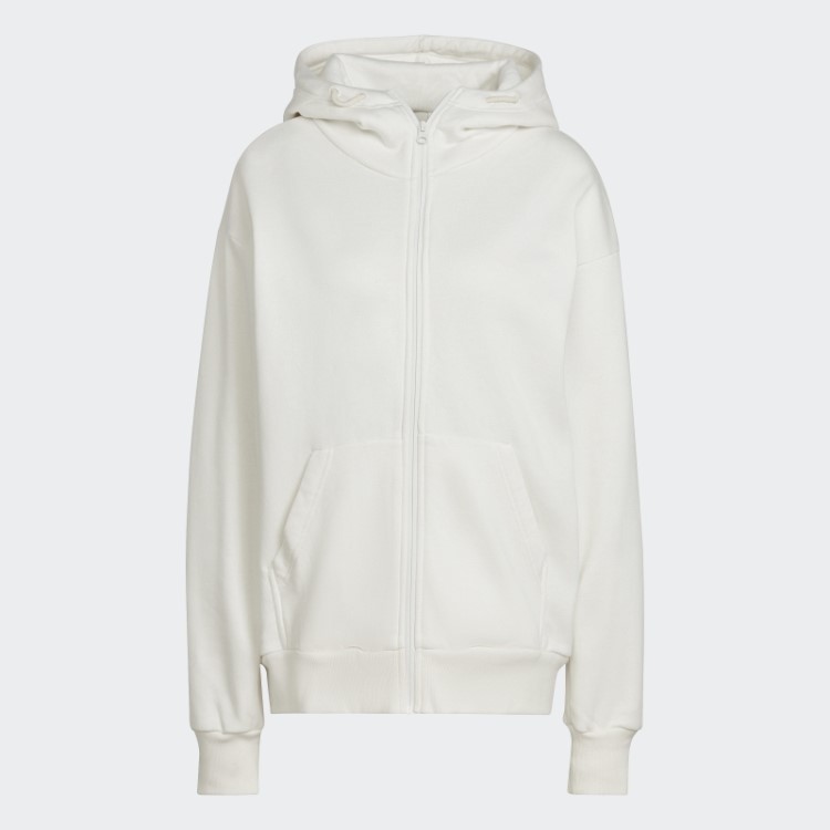 Studio Lounge Moletom De Lã Com Zíper Adidas Não Tingido