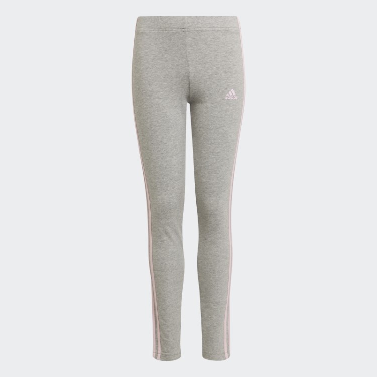 Legging Cinza Médio Com As Três Listras Adidas Essentials Quente