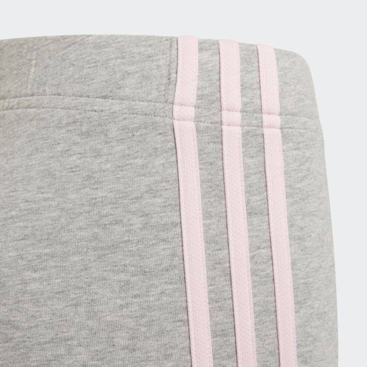 Legging Cinza Médio Com As Três Listras Adidas Essentials Quente