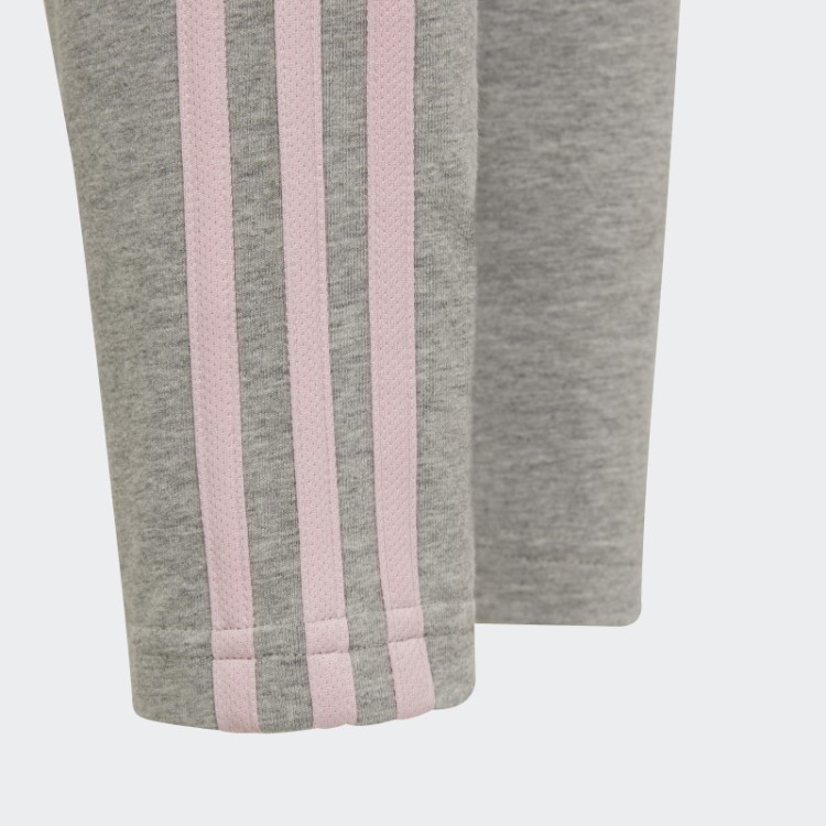 Legging Cinza Médio Com As Três Listras Adidas Essentials Quente
