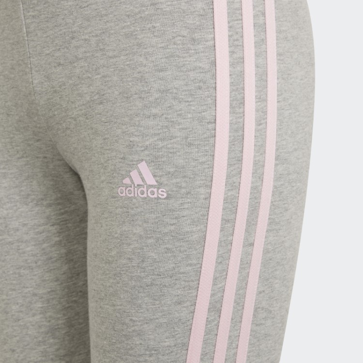 Legging Cinza Médio Com As Três Listras Adidas Essentials Quente