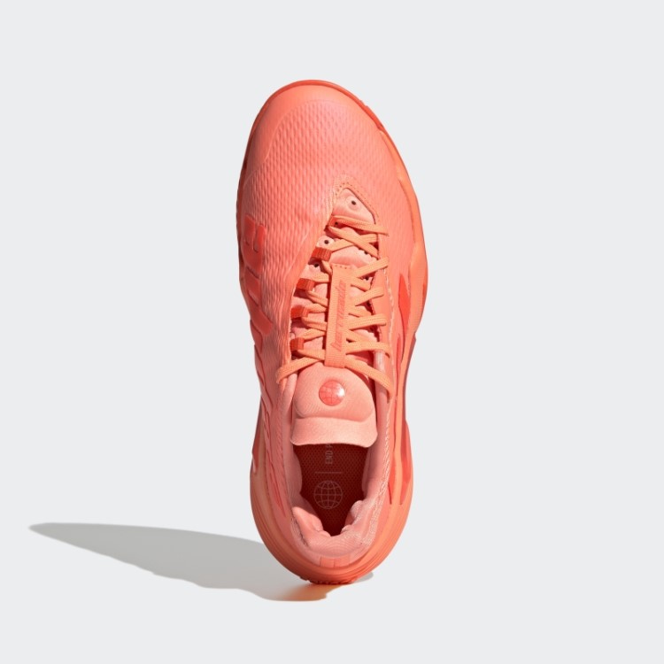 Tênis Laranja Adidas Barricade Moda
