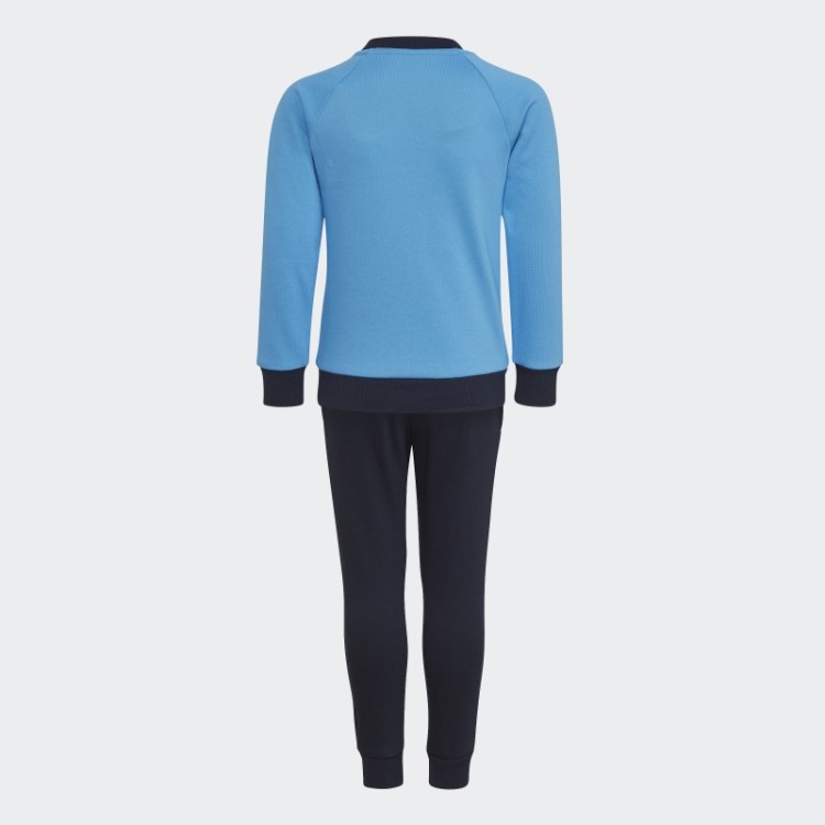 Conjunto Jogger Com Logotipo French Terry Essentials Azul Adidas