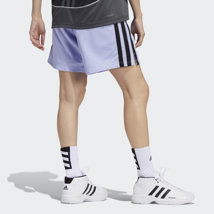Bermuda Feminina Em Tom Violeta Aeroready Adidas