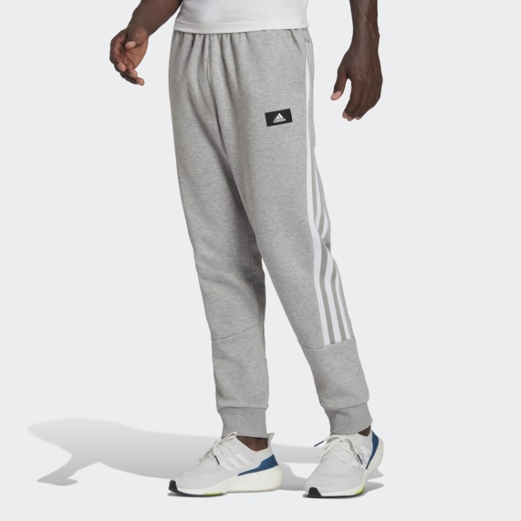 Calça Adidas Cinza Médio Future Icons Com Três Listras