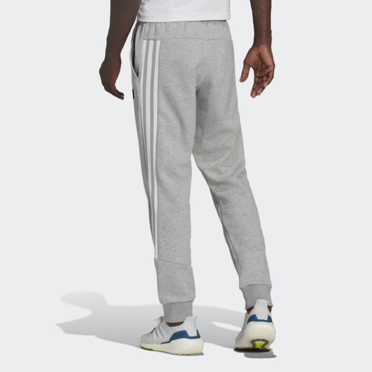 Calça Adidas Cinza Médio Future Icons Com Três Listras
