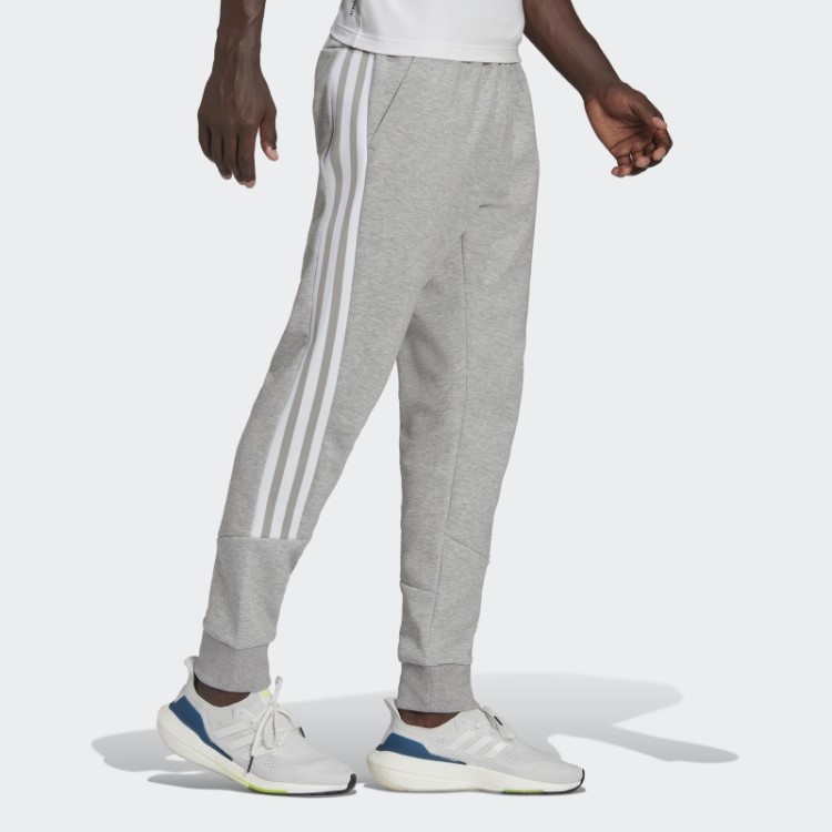 Calça Adidas Cinza Médio Future Icons Com Três Listras