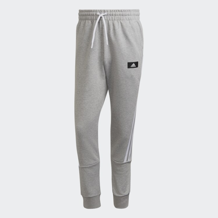 Calça Adidas Cinza Médio Future Icons Com Três Listras