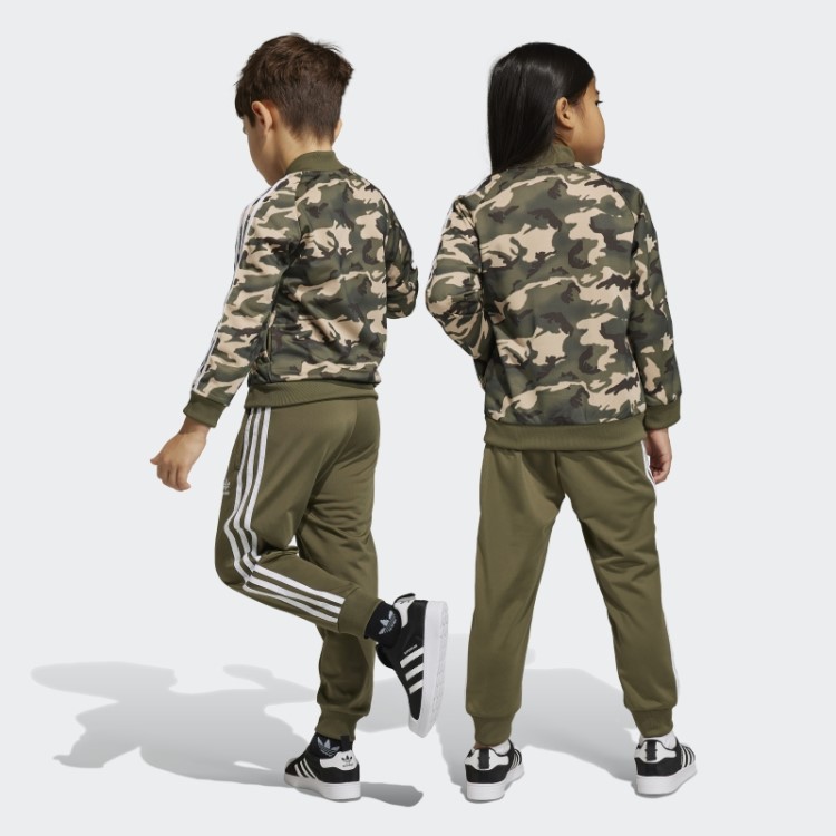 Conjunto Camuflado Bege Sst Adidas