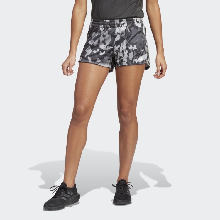 Pacer Aeroready Train Essentials Shorts Com Estampa Floral Minimal Branding Adidas Preto