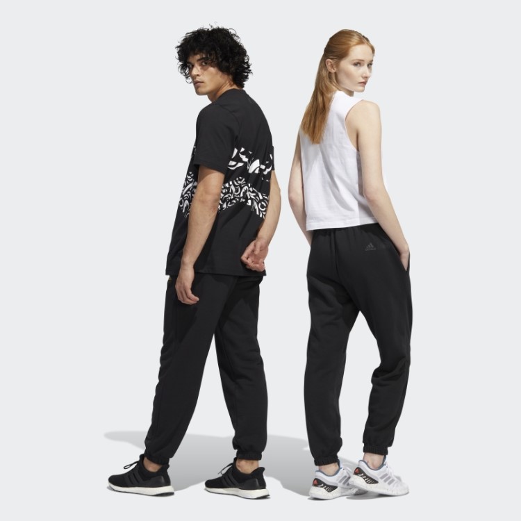 Calça Preta Estampa Pantera Preta Adidas