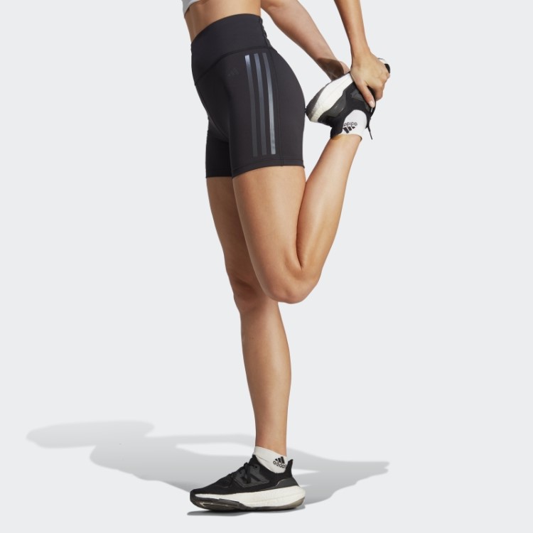 Dailyrun 3 Listras Leggings De Cinco Polegadas Adidas Preto
