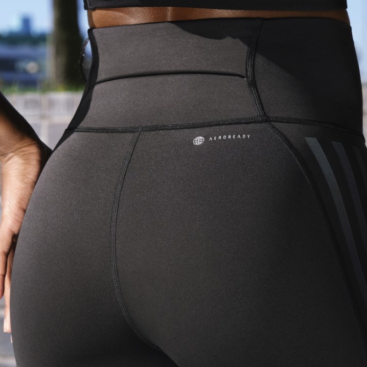 Dailyrun 3 Listras Leggings De Cinco Polegadas Adidas Preto