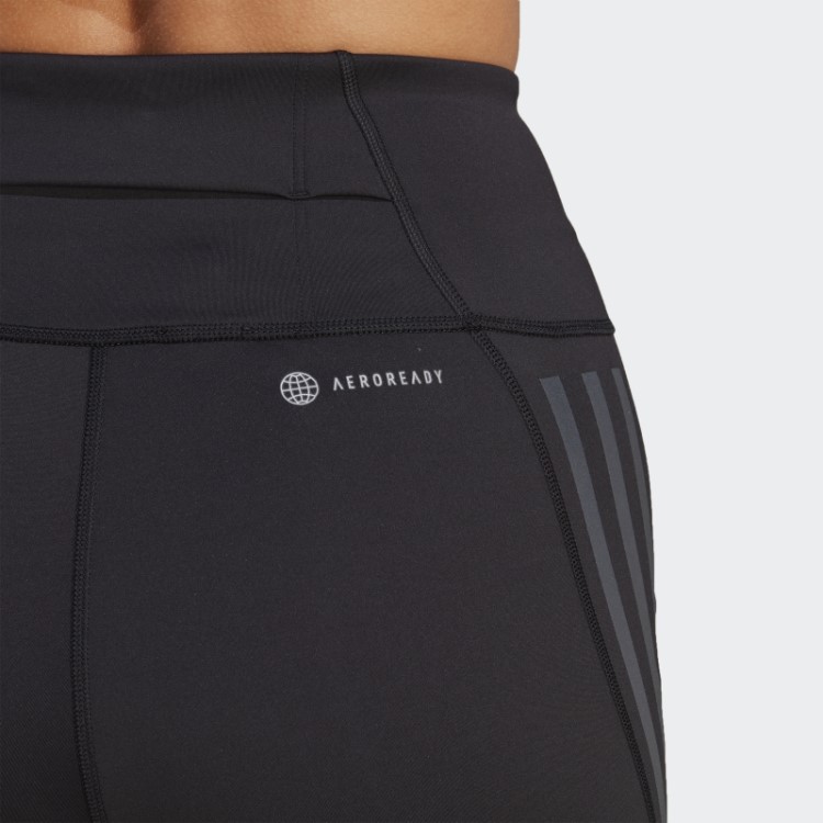 Dailyrun 3 Listras Leggings De Cinco Polegadas Adidas Preto