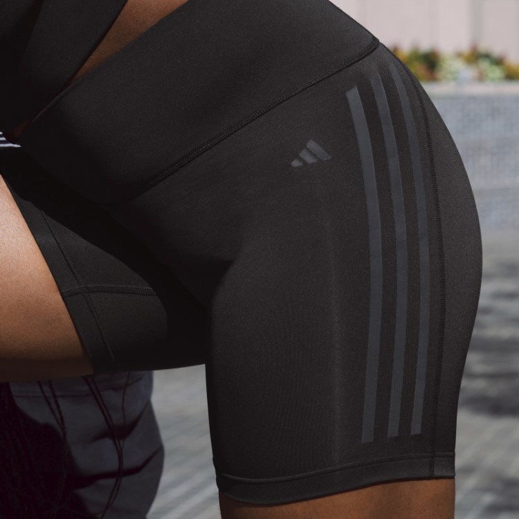 Dailyrun 3 Listras Leggings De Cinco Polegadas Adidas Preto