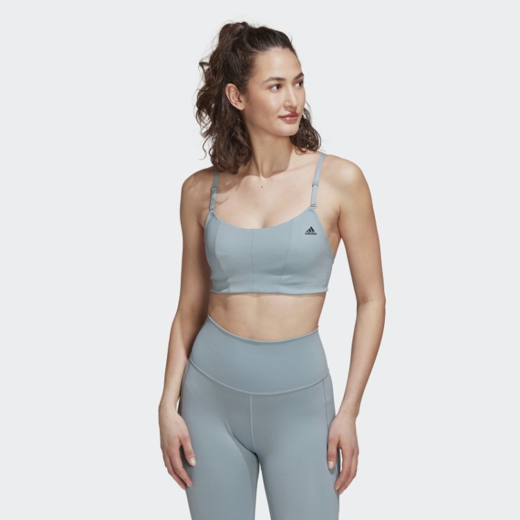 Sutiã Cinza Adidas Yoga Studio Light-support