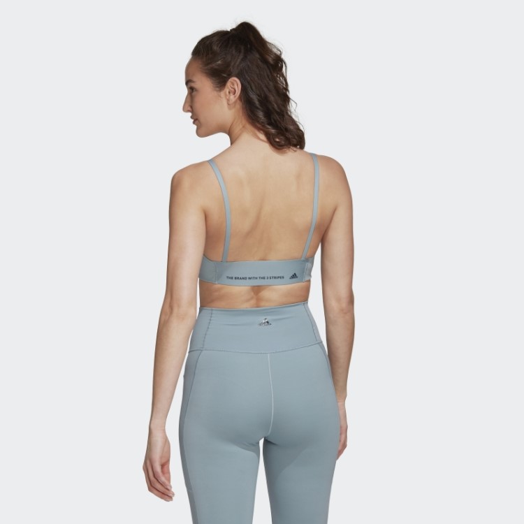 Sutiã Cinza Adidas Yoga Studio Light-support