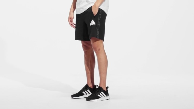 Short Preto Aeroready Projetado Para Mover Logo Esportivo Adidas