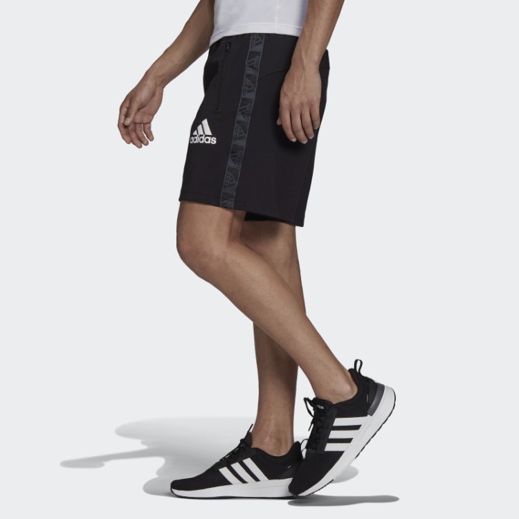 Short Preto Aeroready Projetado Para Mover Logo Esportivo Adidas