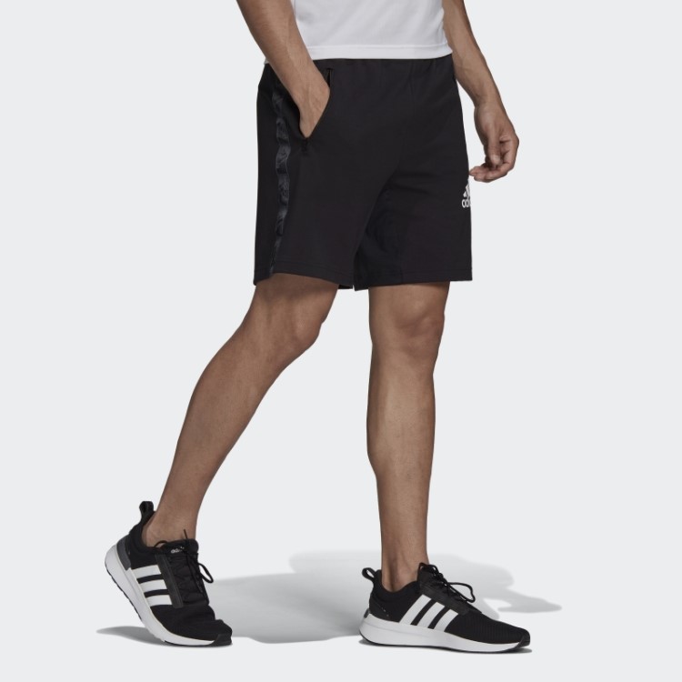 Short Preto Aeroready Projetado Para Mover Logo Esportivo Adidas