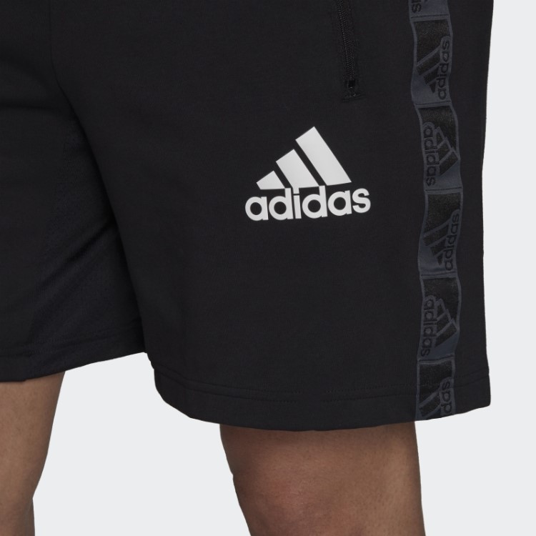 Short Preto Aeroready Projetado Para Mover Logo Esportivo Adidas