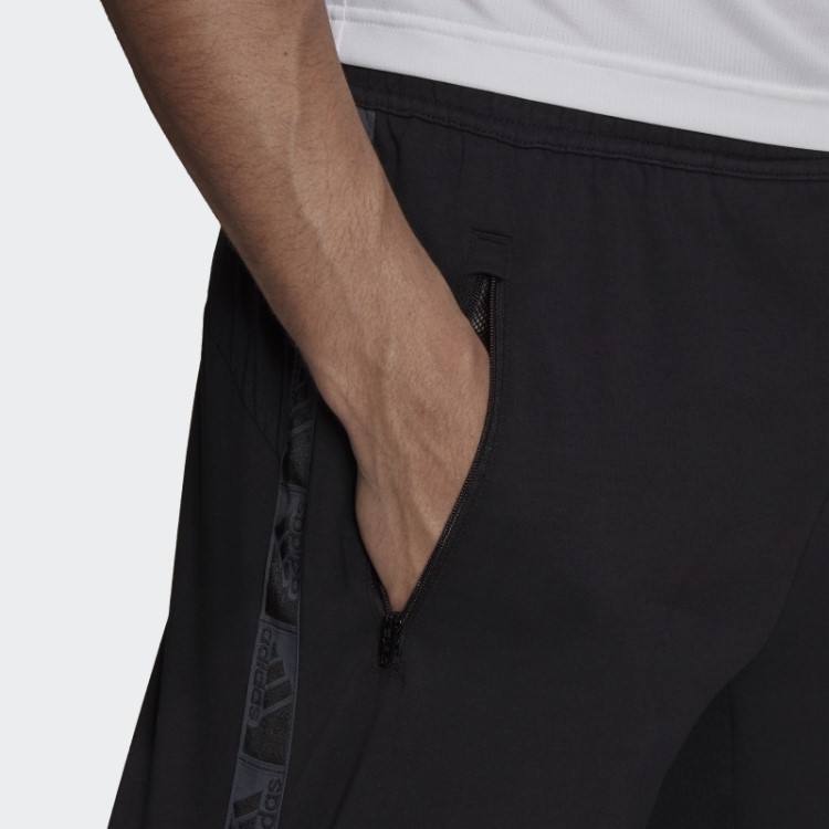 Short Preto Aeroready Projetado Para Mover Logo Esportivo Adidas